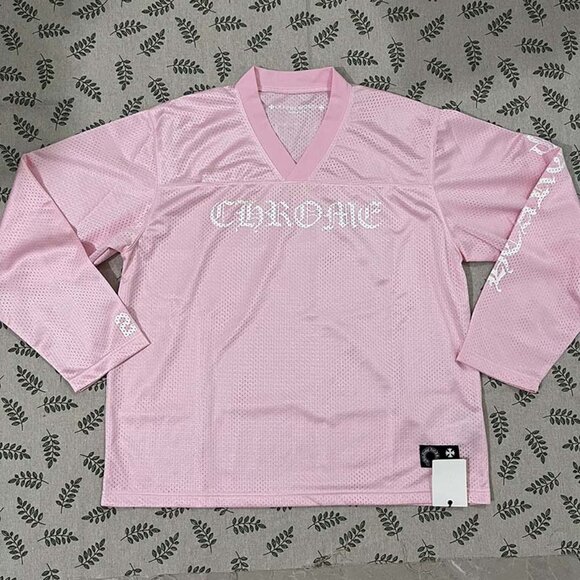 Chrome Hearts Mesh Pink Long Sleeve Jersey - Picture 1 of 7